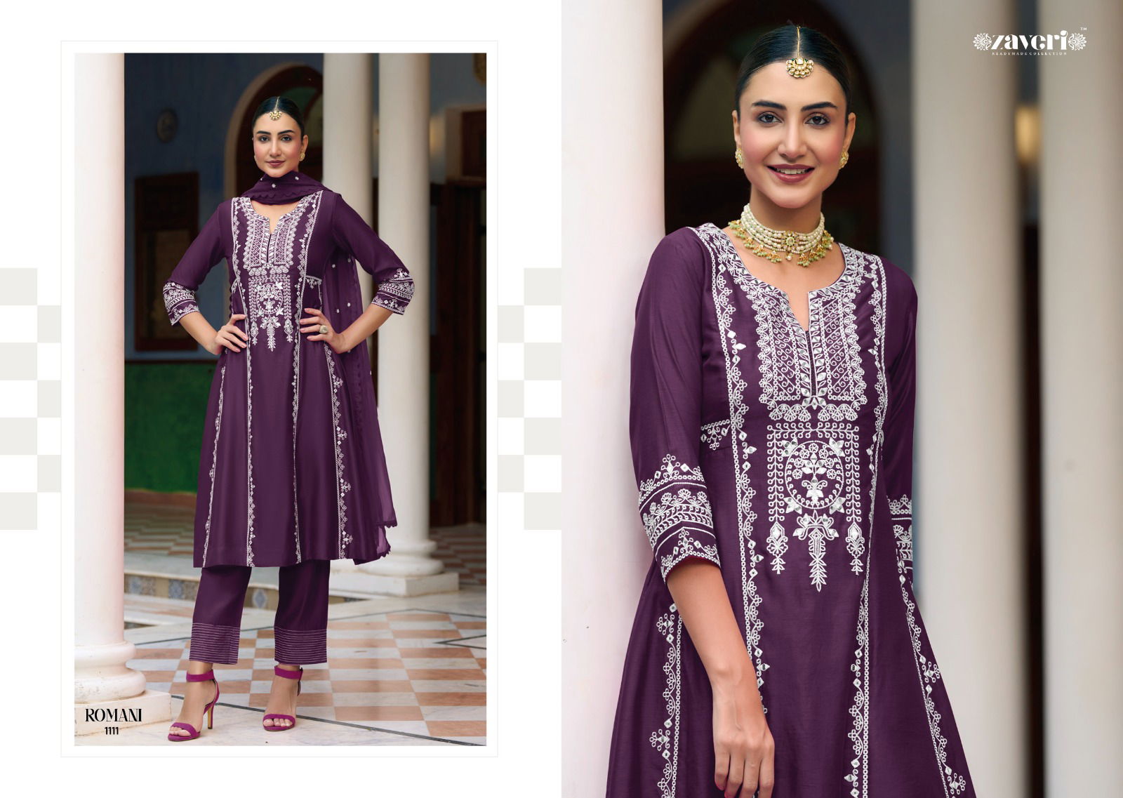 Romani By Zaveri 1109-1112 Salwar Kameez Readymade Catalog